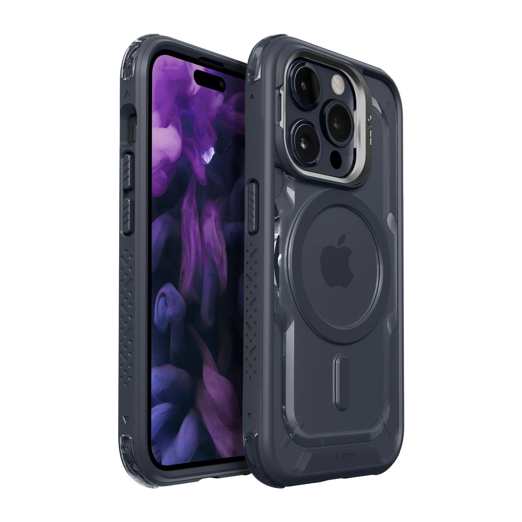 LAUT Crystal Matter MagSafe With Stand Case for  iPhone 15 Pro Max - Blue