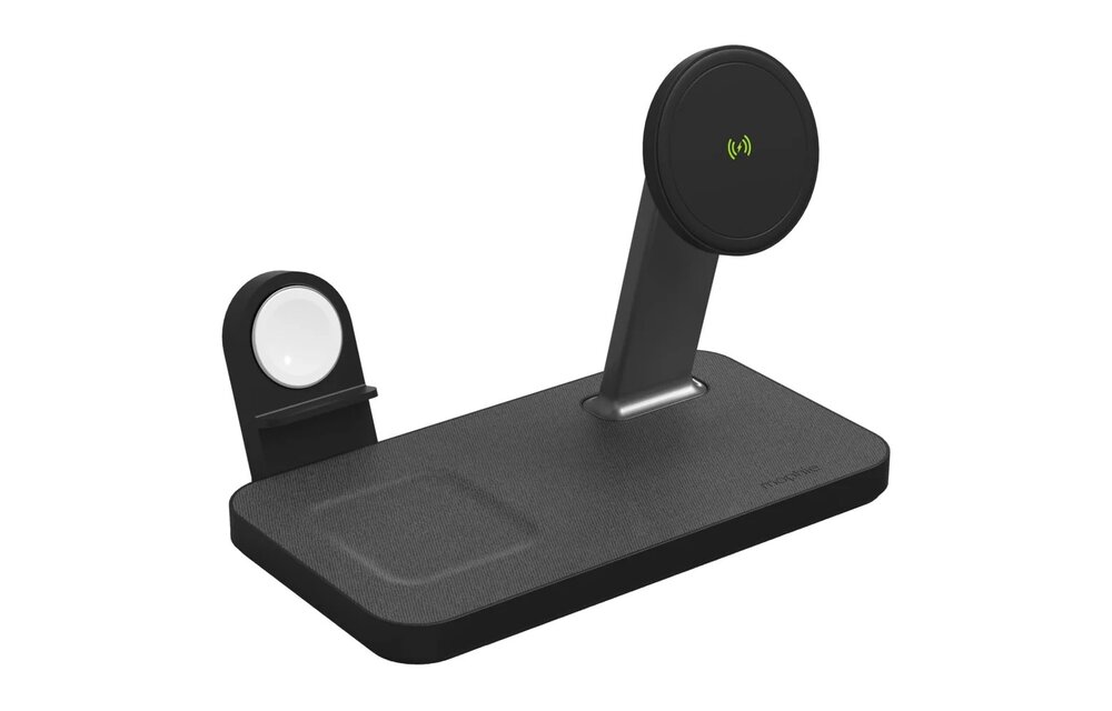 Mophie Snap Plus MagSafe 3 in 1 Wireless Charging Stand - Black