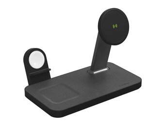 Mophie Snap Plus MagSafe 3 in 1 Wireless Charging Stand - Black