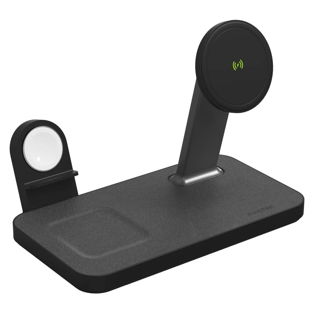 Mophie Snap Plus MagSafe 3 in 1 Wireless Charging Stand - Black