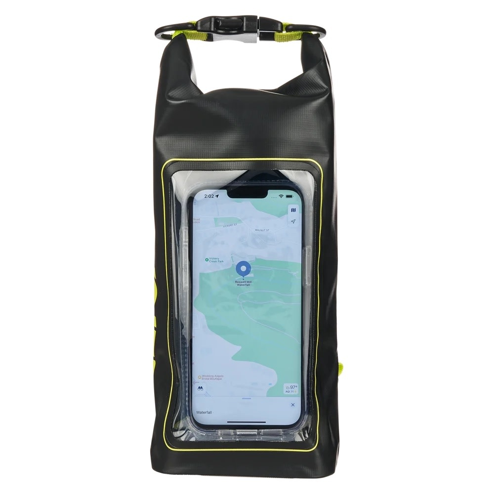 Pelican Marine Water Resistant Dry Bag 2 Liter - Black and Hi-Vis Yellow