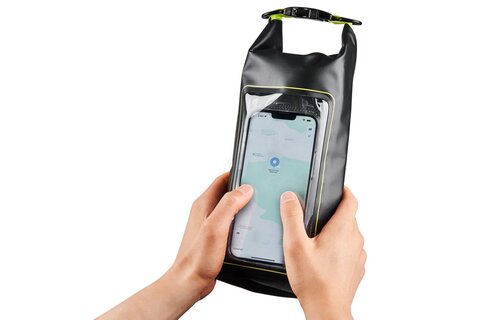 Pelican Marine Water Resistant Dry Bag 2 Liter - Black and Hi-Vis Yellow