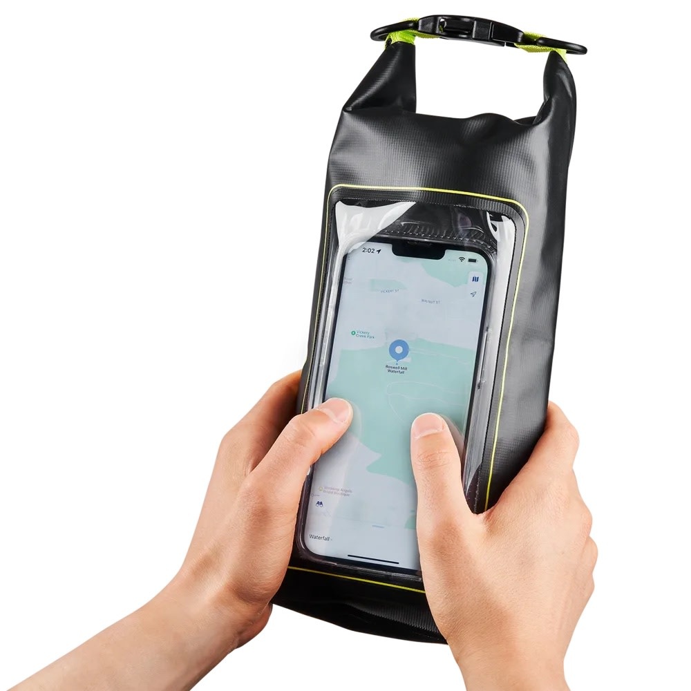 Pelican Marine Water Resistant Dry Bag 2 Liter - Black and Hi-Vis Yellow