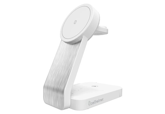 Cellhelmet 3 in 1 Charging Stand with Cable - White