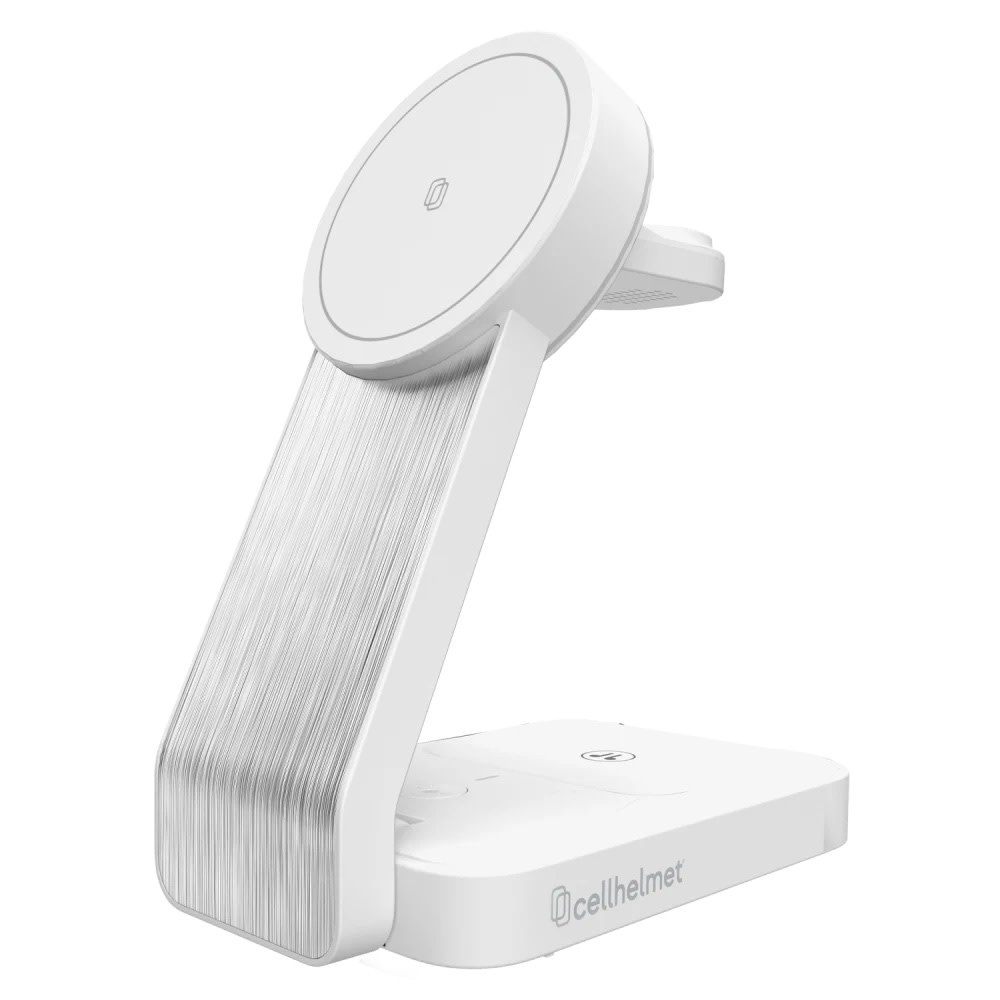 Cellhelmet 3 in 1 Charging Stand with Cable - White