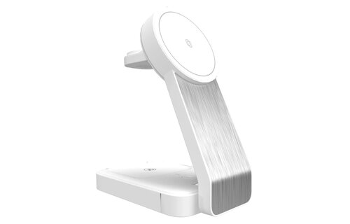 Cellhelmet 3 in 1 Charging Stand with Cable - White