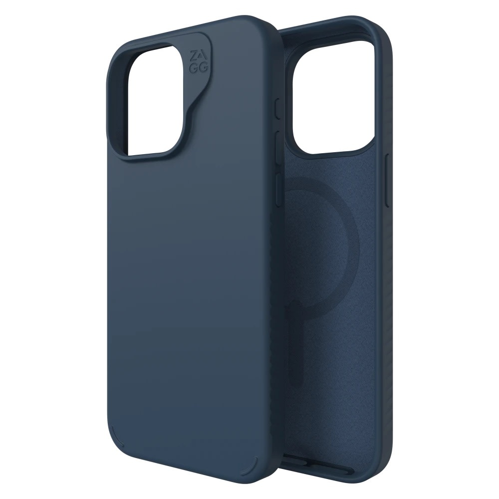 ZAGG Manhattan Snap MagSafe Case for iPhone 15 Pro Max - Navy