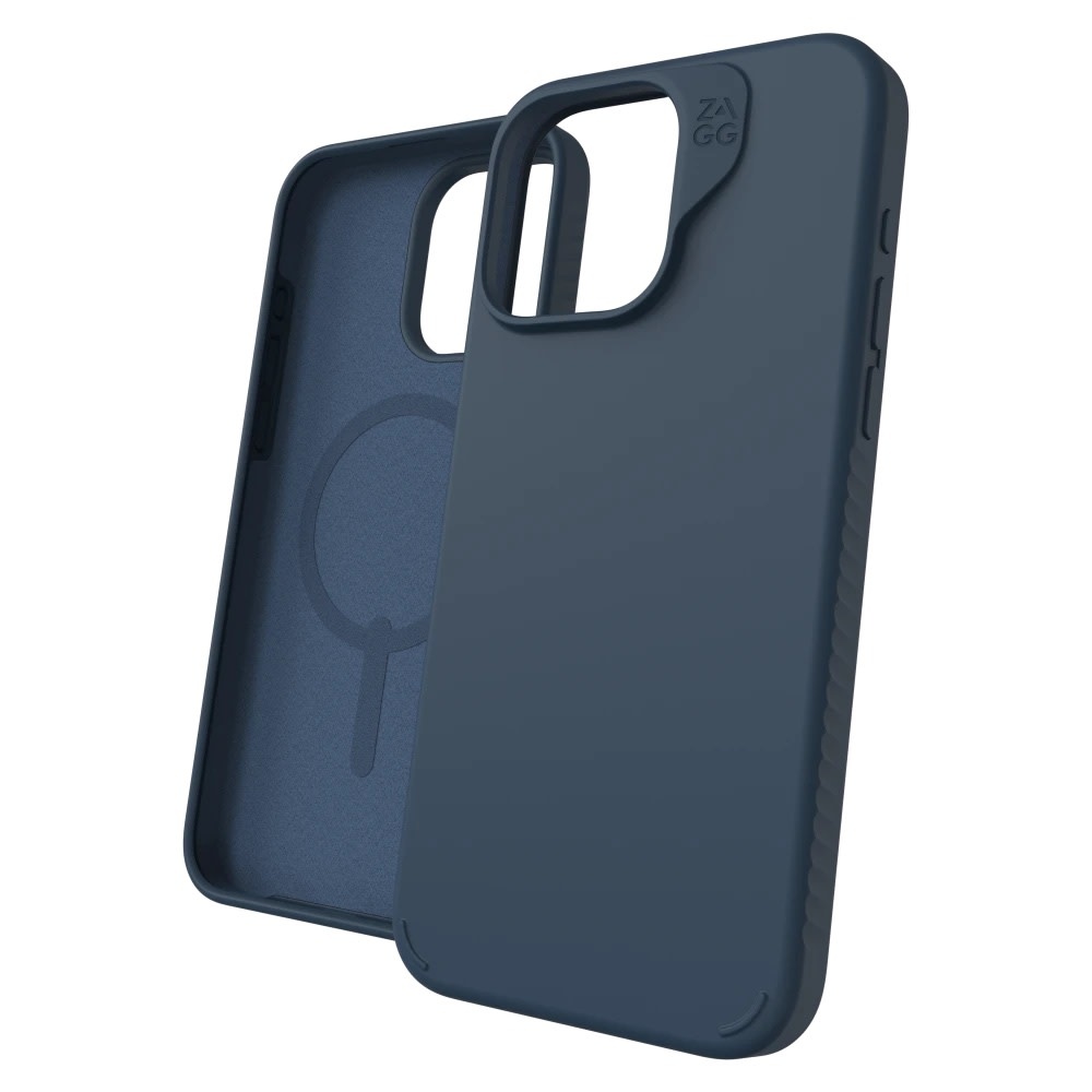 ZAGG Manhattan Snap MagSafe Case for iPhone 15 Pro Max - Navy