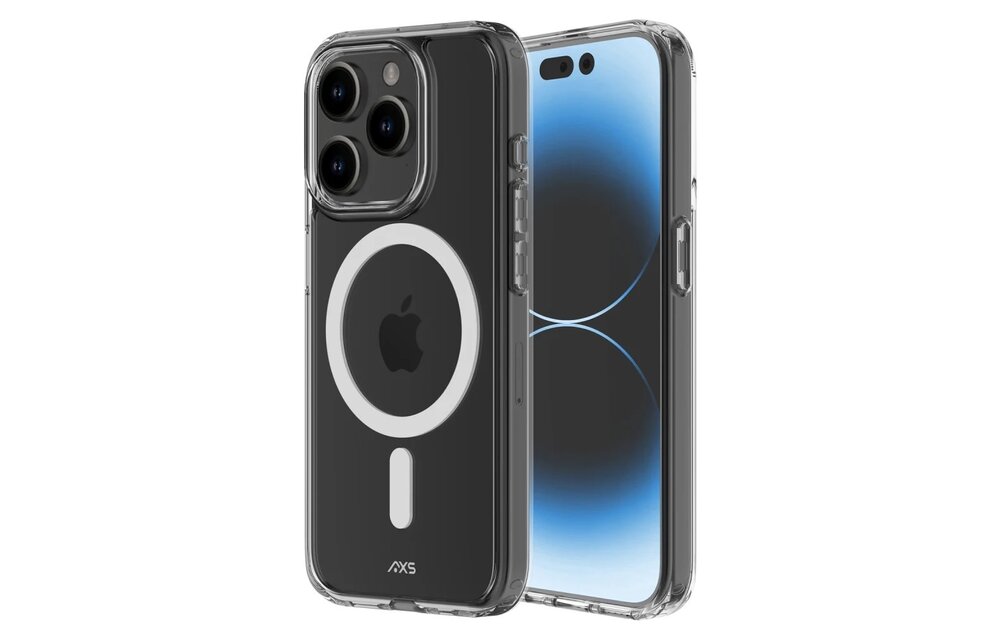 Axessorize ULTRA CLEAR MagSafe Case and Glass Screen Protector for Apple iPhone 15 Pro - Clear