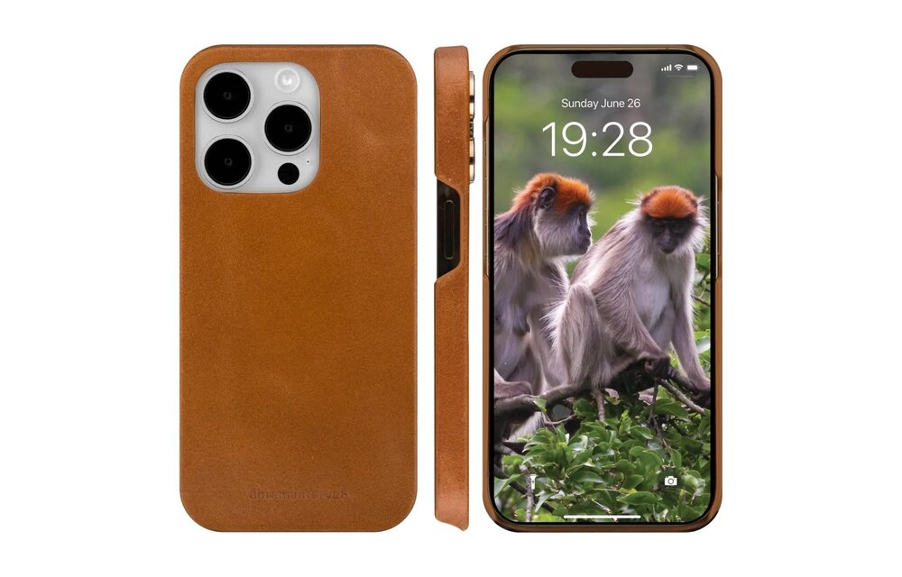 dbramante1928 Lynge 2-in-1 Handcrafted Leather Wallet Case for iPhone 15 Pro Max - Tan