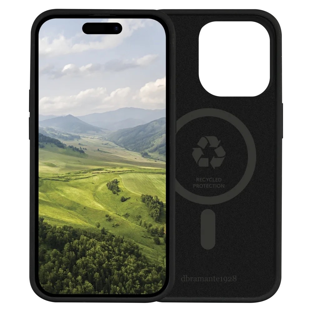 dbramante1928 Monaco Recycled Silicone MagSafe Case for iPhone 15 Pro - Night Black