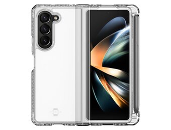 ITSKINS Supreme R Clear Hinge Case with Pen Holder for Samsung Galaxy Z Fold 5 - Transparent