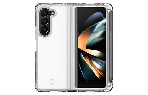 ITSKINS Supreme R Clear Hinge Case with Pen Holder for Samsung Galaxy Z Fold 5 - Transparent