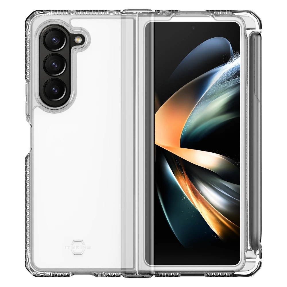 ITSKINS Supreme R Clear Hinge Case with Pen Holder for Samsung Galaxy Z Fold 5 - Transparent