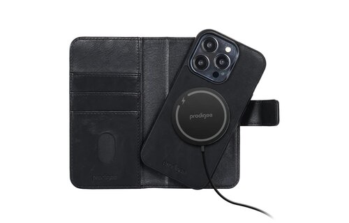 Prodigee 2-in-1 Folio Wallet MagSafe Case for iPhone 15 Pro - Black