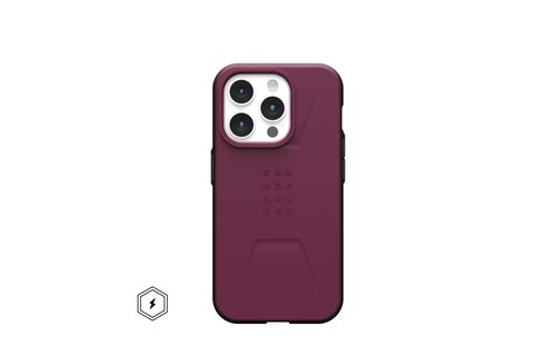 UAG Civilian MagSafe Case for Apple iPhone 15 Pro - Bordeaux