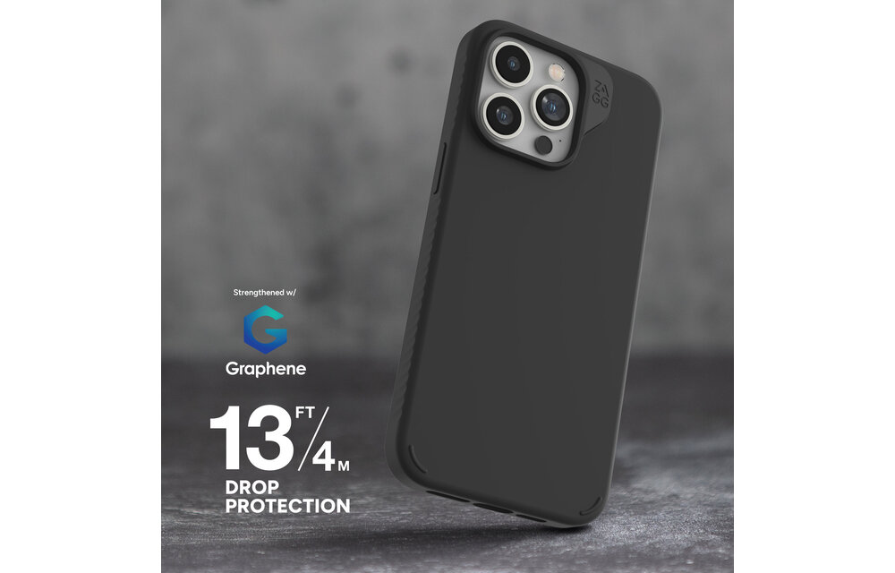 ZAGG Manhattan Snap MagSafe Case for iPhone 15 Pro Max - Black