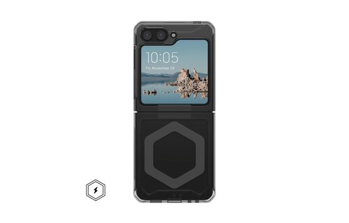 UAG Plyo Pro MagSafe Case for Samsung Galaxy Z Flip 5 - Ash and Space Grey