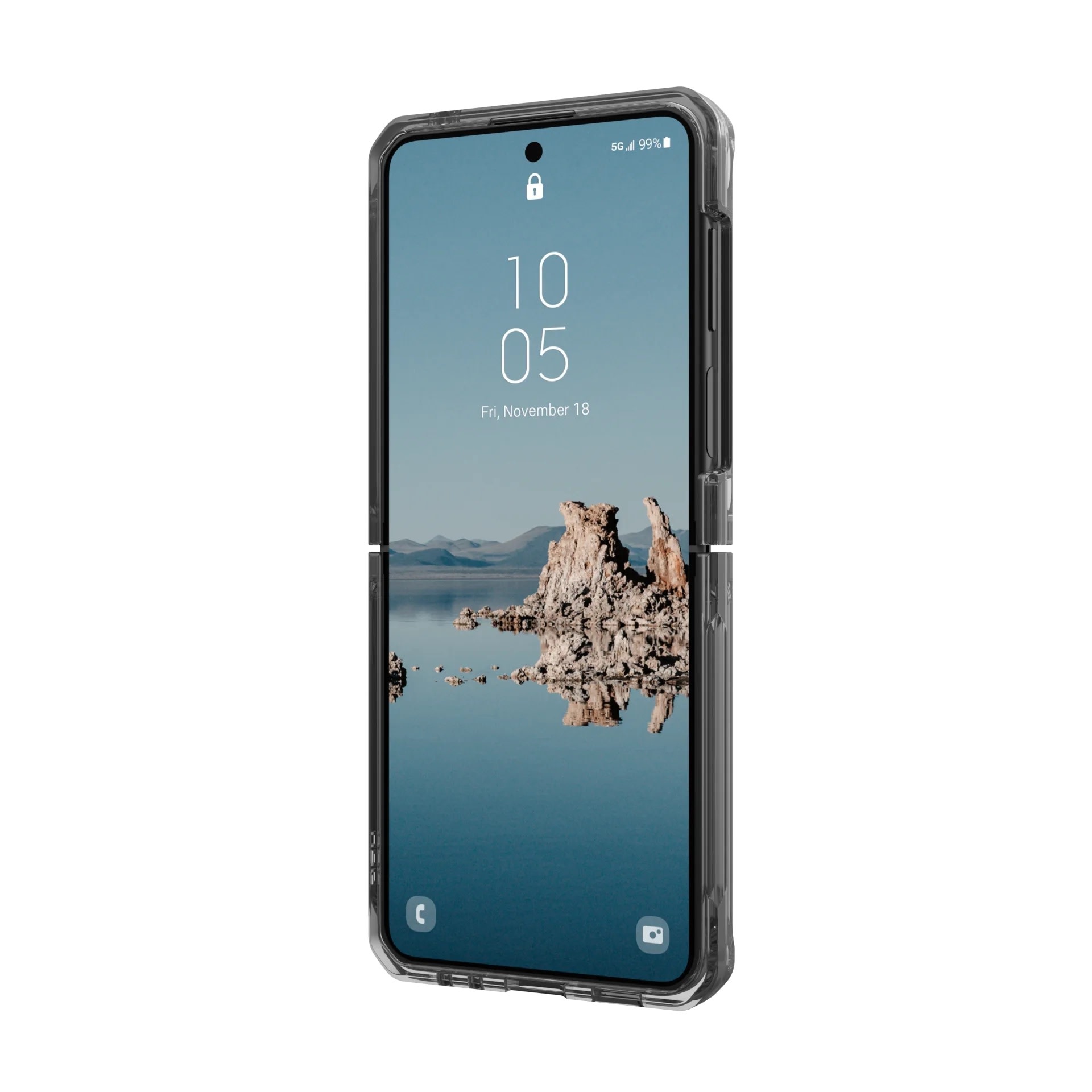 UAG Plyo Pro MagSafe Case for Samsung Galaxy Z Flip 5 - Ash and Space Grey