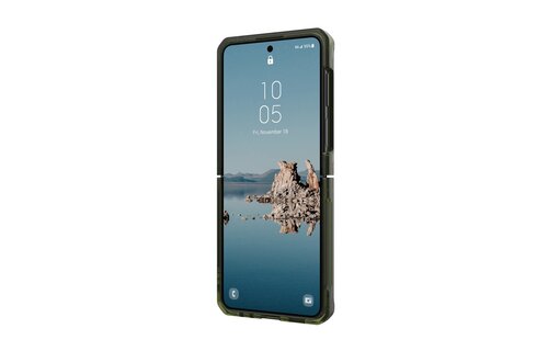 UAG Plyo Pro MagSafe Case for Samsung Galaxy Z Flip 5 - Olive and Space Grey