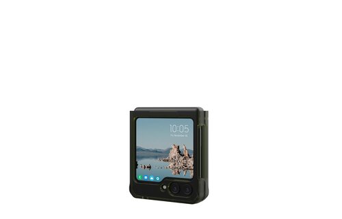 UAG Plyo Pro MagSafe Case for Samsung Galaxy Z Flip 5 - Olive and Space Grey