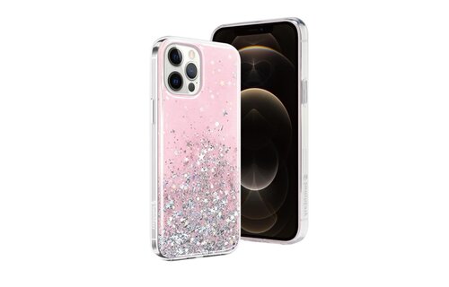 SwitchEasy Starfield Case for iPhone 12 Pro Max - Transparent Rose