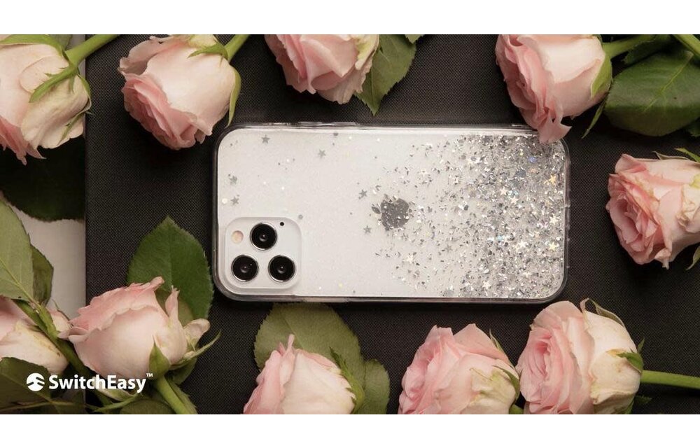 SwitchEasy Starfield Case for iPhone 12 Pro Max - Transparent Rose
