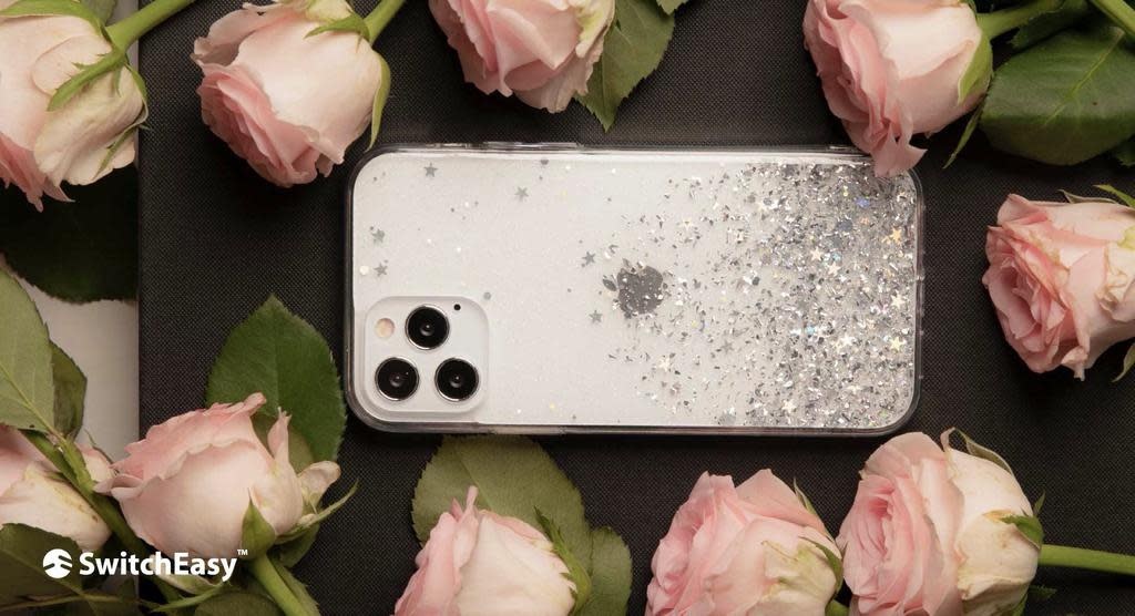 SwitchEasy Starfield Case for iPhone 12 Pro Max - Transparent Rose
