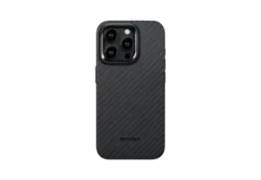 Pitaka MagEZ MagSafe Case Pro 4 for iPhone 15 Pro Max - 1500D Black/Grey Twill