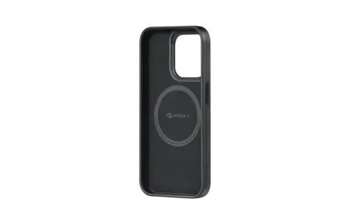 Pitaka MagEZ MagSafe Case Pro 4 for iPhone 15 Pro - 600D Black/Grey Twill