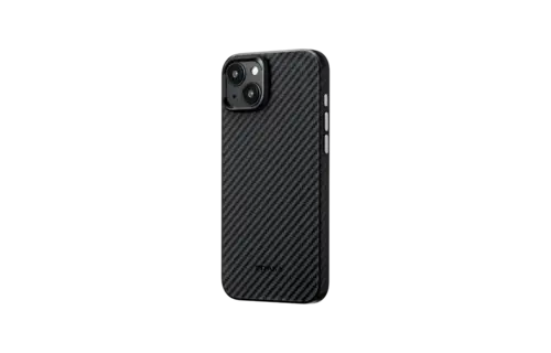 Pitaka MagEZ MagSafe Case Pro 4 for iPhone 14 Plus / 15 Plus - 1500D Black/Grey Twill