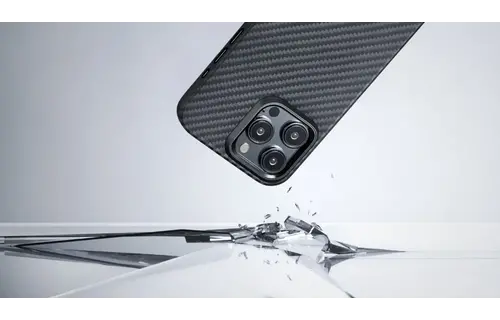 Pitaka MagEZ MagSafe Case Pro 4 for iPhone 14 Plus / 15 Plus - 1500D Black/Grey Twill