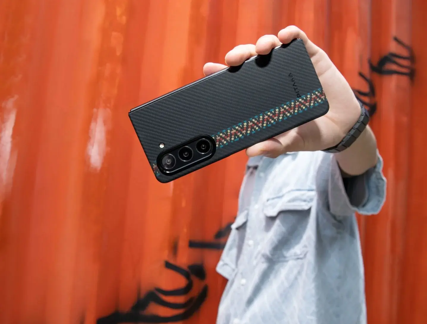 Pitaka Aramid Fiber Air Case for Samsung Galaxy Z Fold 5 - 600D Rhapsody