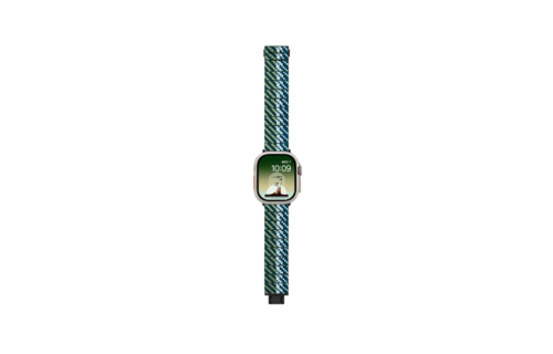 Pitaka Chroma Carbon Fiber Poetry Link Bracelet Band for Apple Watch Ultra 49mm & 42,44,45.46mm / 38,40,41.42mm - Wind