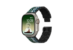 Pitaka Chroma Carbon Fiber Poetry Link Bracelet Band for Apple Watch Ultra 49mm & 42,44,45.46mm / 38,40,41.42mm -  Wind