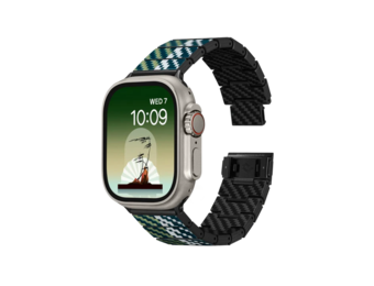 Pitaka Chroma Carbon Fiber Poetry Link Bracelet Band for Apple Watch Ultra 49mm & 42,44,45.46mm / 38,40,41.42mm - Wind