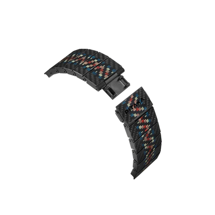 Pitaka Carbon Fiber Link Bracelet Band for Apple Watch Ultra 49mm & 42,44,45.46mm / 38,40,41,42mm - Rhapsody