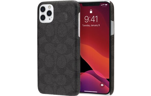 Coach Slim Wrap Case for Apple iPhone 11 Pro Max - Signature C Black