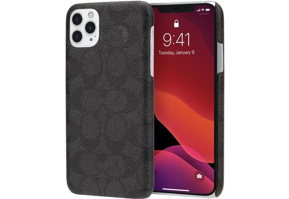 Coach Slim Wrap Case for Apple iPhone 11 Pro Max - Signature C Black