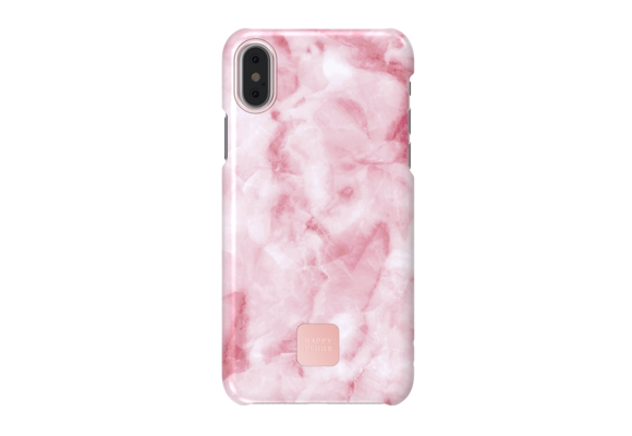 Happy Plugs iPhone Xs Max Slim Case - Pink Marble
