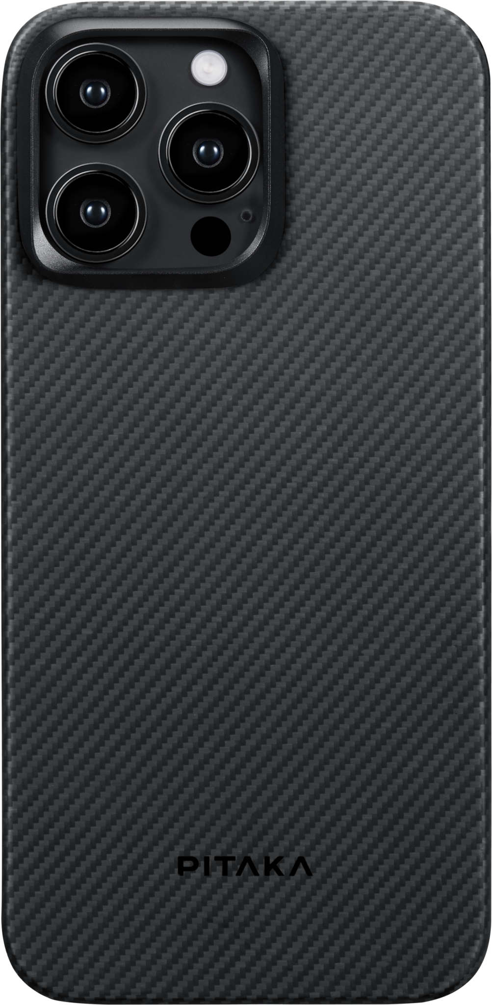 Pitaka MagEZ MagSafe Case 4 for iPhone 15 Pro - 600D Black/Grey Twill