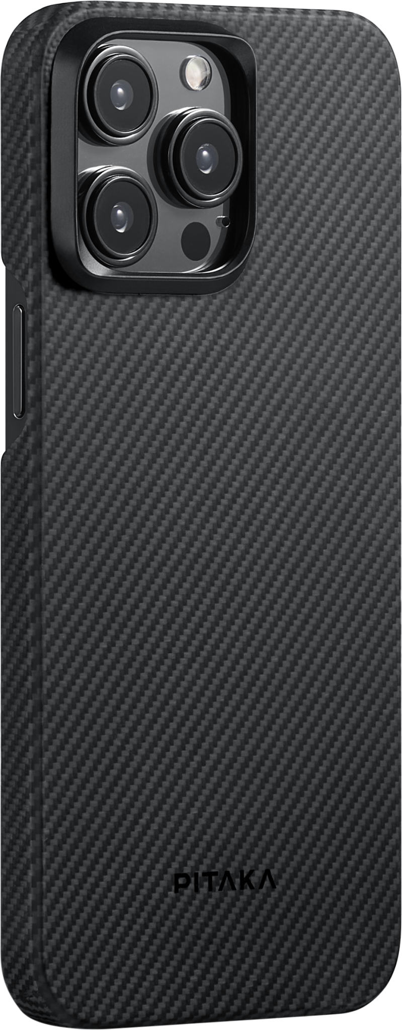 Pitaka MagEZ MagSafe Case 4 for iPhone 15 Pro - 600D Black/Grey Twill