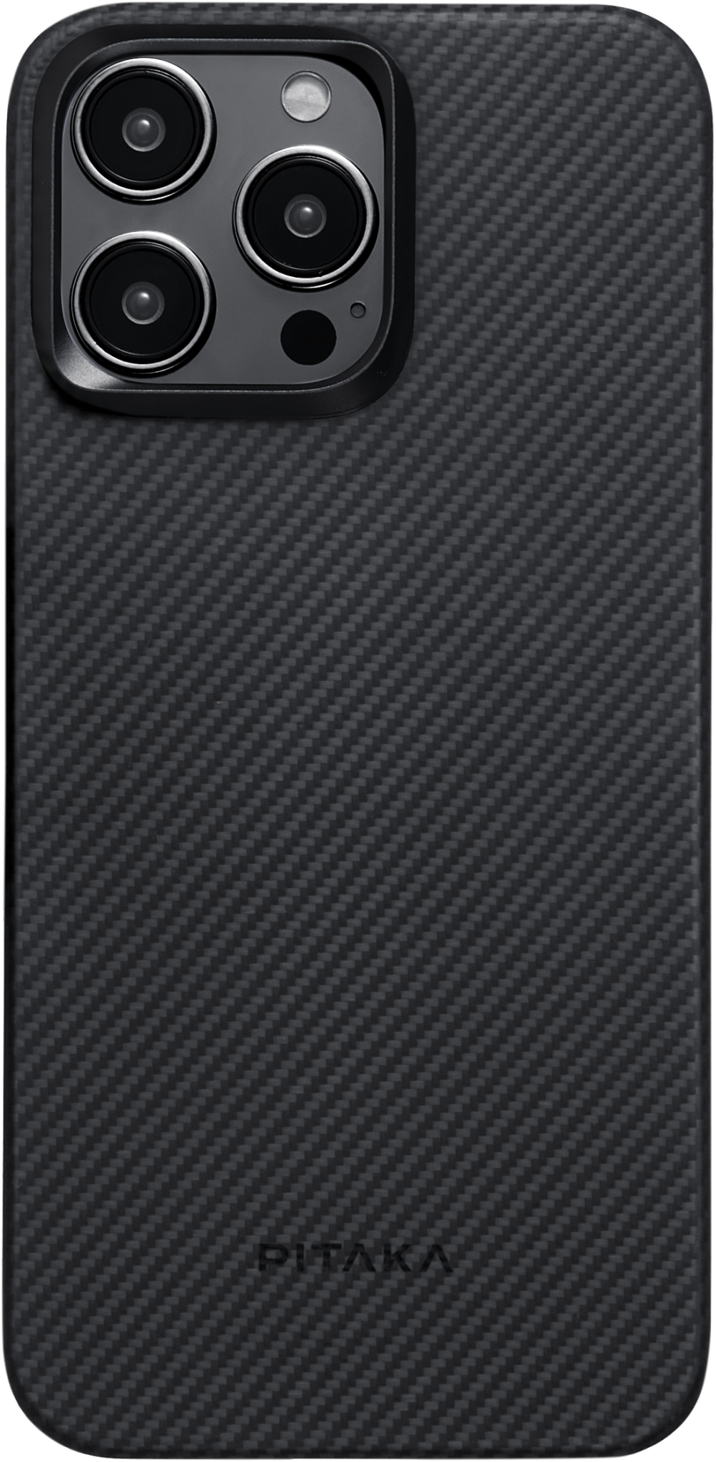 Pitaka MagEZ MagSafe Case 4 for iPhone 15 Pro - 600D Black/Grey Twill