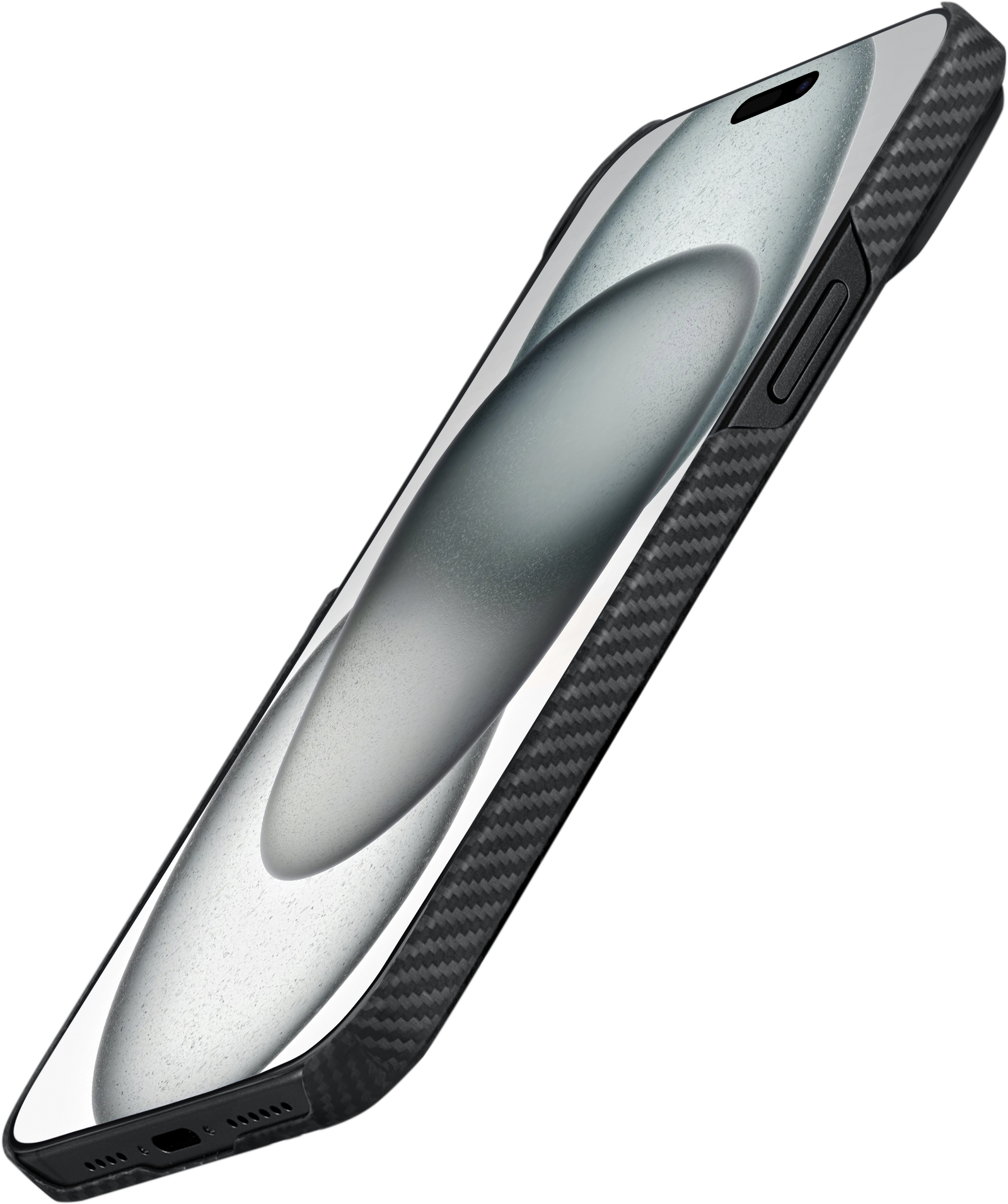 Pitaka MagEZ MagSafe Case 4 for iPhone 15 Pro - 600D Black/Grey Twill