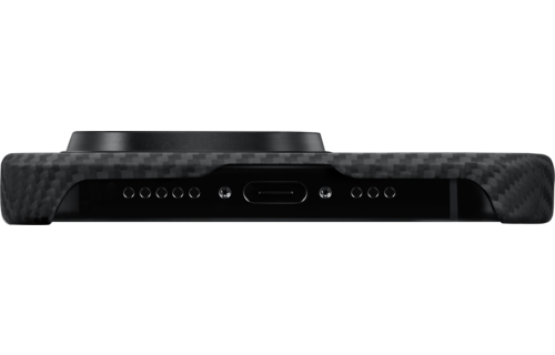 Pitaka MagEZ MagSafe Case 4 for iPhone 15 Pro - 600D Black/Grey Twill