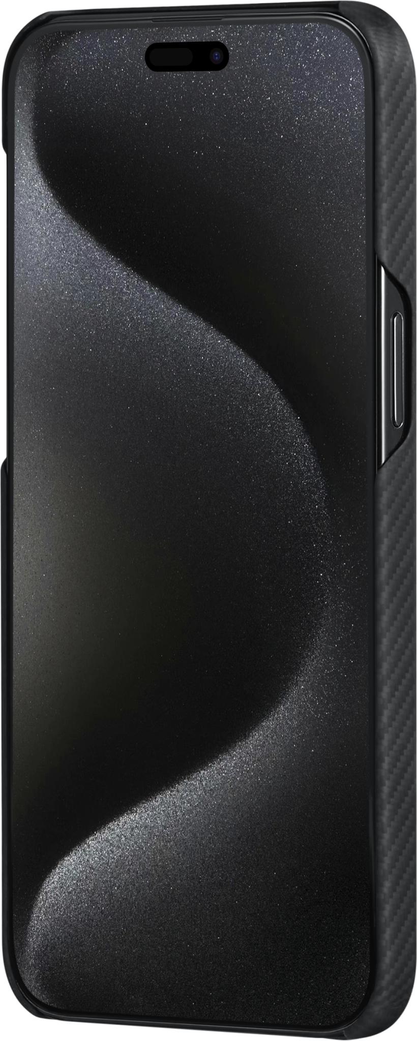 Pitaka MagEZ MagSafe Case 4 for iPhone 15 Pro - 600D Black/Grey Twill