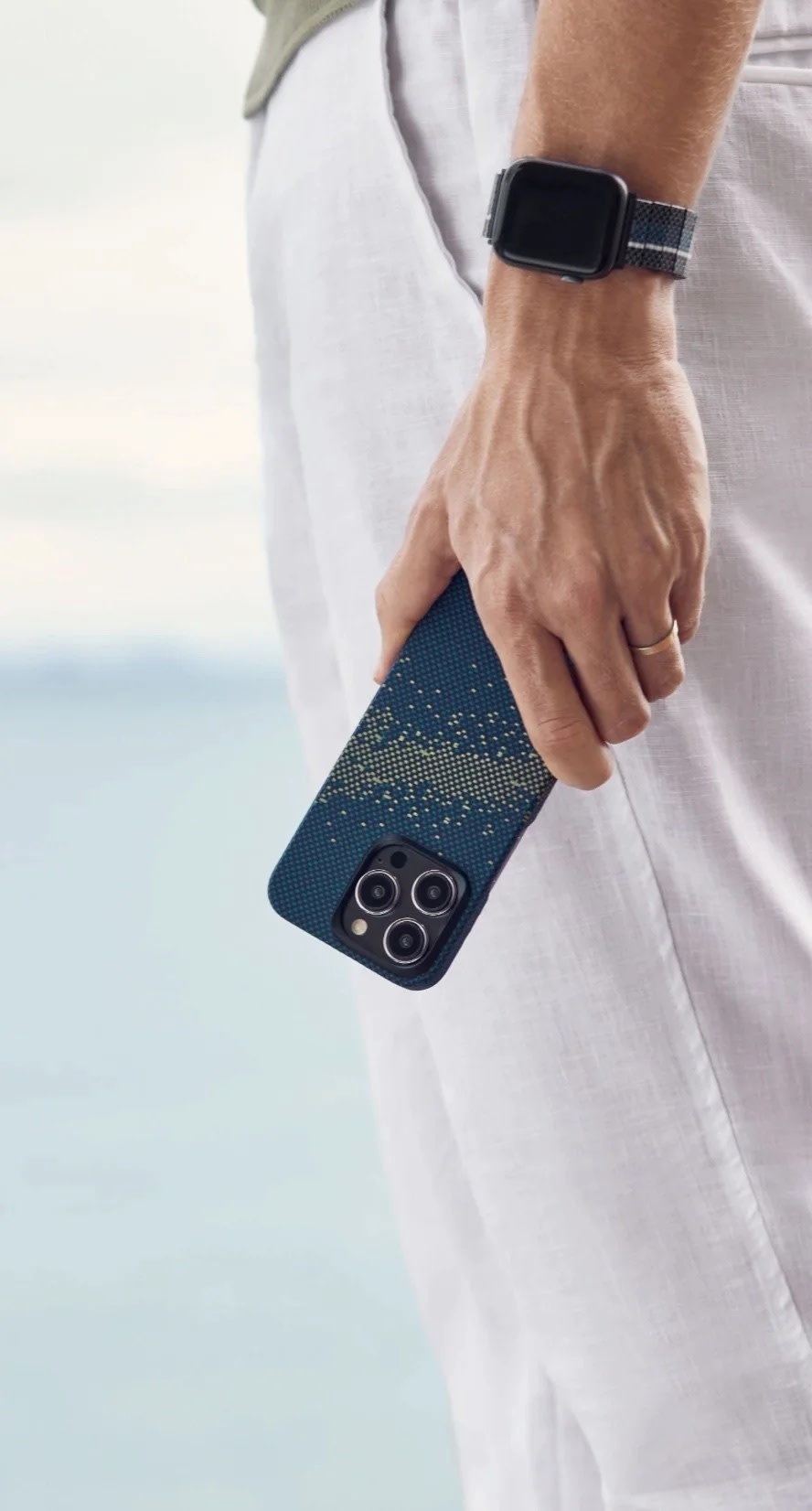 Pitaka MagEZ MagSafe Case 4 for iPhone 15 Pro Max -  1500D Milky Way Galaxy