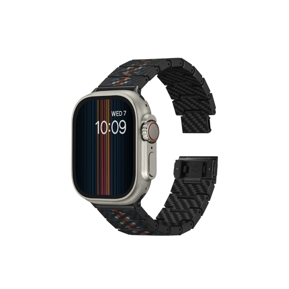Pitaka Carbon Fiber Link Bracelet Band for Apple Watch Ultra 49mm & 42,44,45.46mm / 38,40,41,42mm - Rhapsody