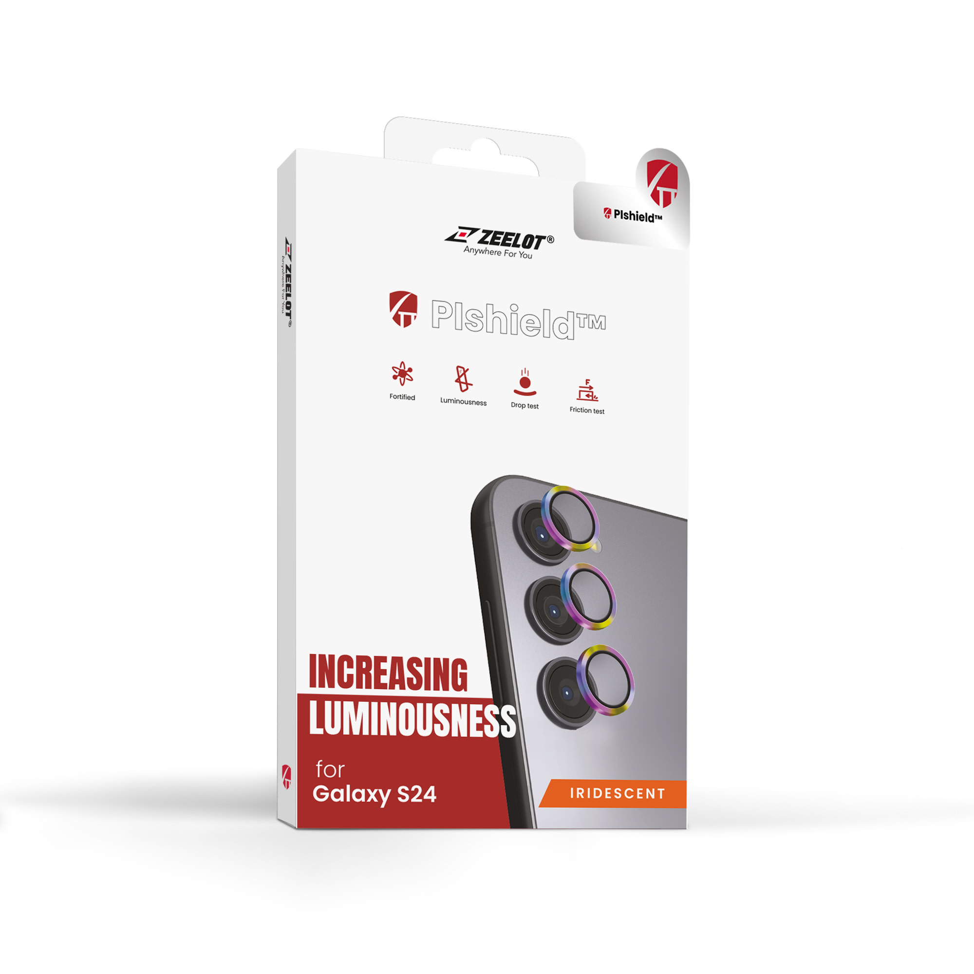ZEELOT Pishield Titanium Alloy Lens Protector for Samsung Galaxy S24 - Iridescent