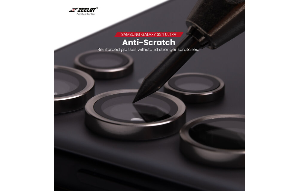 ZEELOT Pishield Titanium Alloy Lens Protector for Samsung Galaxy S24 - Iridescent